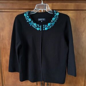 Jones New York Signature Black Sweater in a Size M